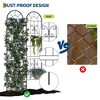 55 x 11.8 inch No Dig Dog Fence Outdoor - Rustproof Animal Barrier, Decorative Garden Fence Panels for Yard Border, Patio - 3 of 4