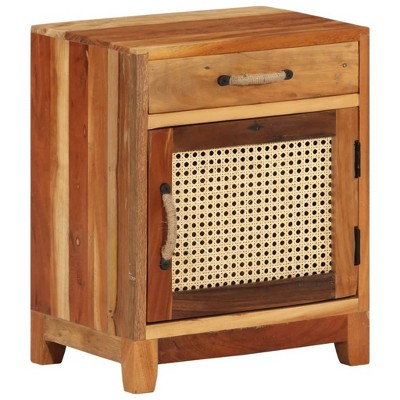 vidaXL Bedside Cabinet 15.7"x11.8"x19.7" Solid Reclaimed Wood