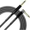 Kirlin Premium Plus Straight to Right Angle Instrument Cable, Carbon Gray Woven Jacket - 3 of 4