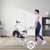 VisioGear Exercise Bike, Indoor Cycling Bike with 245 lbs Weight Capacity, Stationary Bikes for Home Cardio Gym Workouts, White, 42"*41.6"*21.6" - 4 of 4