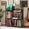 MOEPISY 4 Tier Large Record Player Stand, Holds Up to 380-450 Albums - 3 of 4