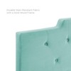 Modway MOD-6186 Juliet Tufted Performance Velvet California King Headboard in Mint - 4 of 4