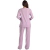 Just Love Women’s Cotton Pajama Set – Long Sleeve Top & Sleep Pants with Pockets – Soft Jersey Knit - 3 of 3