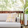 18"x18" Deny Designs D'Annick Summer Lines Outdoor Throw Pillow Orange: UV & Mildew Resistant, Abstract Design - 2 of 4