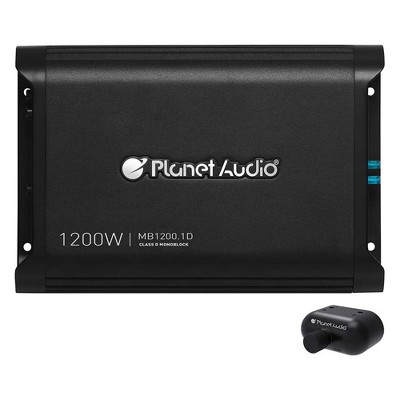 Planet Audio MB1200.1D Mini Bang Monoblock 1200 Watt Class D MOSFET Power Car Amplifier w/ Remote