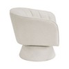 NicBex Modern Swivel Accent Chair Boucle Upholstery, Solid Wood Frame, Foam Seat Cushion, Unique Style for Living Room, Bedroom, Home Office - 3 of 4