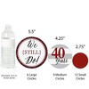 Big Dot of Happiness We Still Do - 40th Wedding Anniversary Giant Circle Confetti - Anniversary Party Decorations - Large Confetti 27 Count - 3 of 4