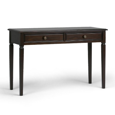 dark wood console table