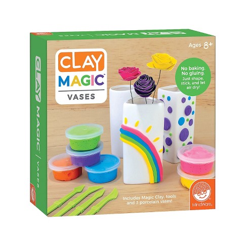 Mindware Clay Magic Vases Kids Crafts With Air-dry Magic Clay For