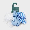 Fabric Hair Twister Set 3pc - Wild Fable™ Blue/Gold/White: Polyester Hair Twister for All Hair Types - 2 of 3