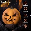 Pumpkin Gas Log, Ceramic Fire Lgs for Ventless & Vent Free, Propane, Gel, Ethanol, Electric, Outdoor Fireplace Fire Pit, Halloween D¨¦cor,1-Pack - 2 of 4