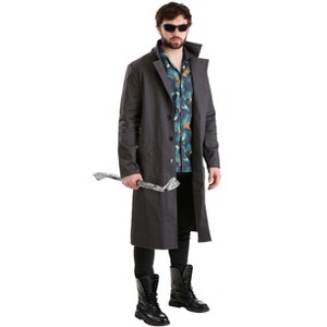 HalloweenCostumes.com The Boys Billy Butcher Halloween Costume | Hawaiian Shirt & Duster Jacket | Comic Book Antihero Character - 1 of 4