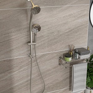 PAGED Multi Function Dual Shower Head Modern Shower System with Hand Shower for Bathroom, Restroom - 1 of 4