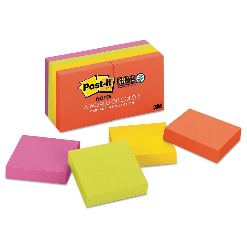 Post-it Pads in Marrakesh Colors 2 x 2 90-Sheet 8/Pack 6228SSAN, 1 of 10