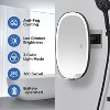 COSMIRROR Fogless Shower Mirror for Shaving with Razor Holders No-Drilling 3-Color Dimmable Lights Shatterproof & Waterproof, for Men and Women - 2 of 4