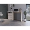 XIYUYEU Home Office Desk Modern 46.1" L Writing Desk with 3 Drawers and Storage Shelf for Study - 2 of 4