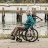 Journey Health and Lifestyle So Lite Folding Wheelchair, Lightweight with Padded Seat, Dual Hand Brakes, and Durable Tires - 3 of 4