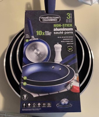 GraniteStone Diamond Blue 5.5 In. Nonstick Fry Pan with Rubber Grip 7031, 1  - Smith's Food and Drug