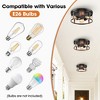 Parrot Uncle 13.4” Modern Black Flush Mount Ceiling Light - 4 of 4