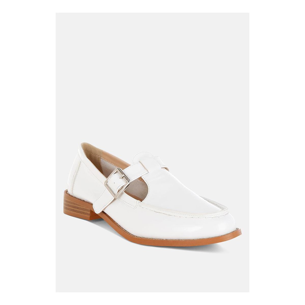 Женские туфли Rag & Co Womens Swenson Patent Pleather Mary Jane Loafers 9 — фото 2