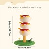 Cute puffer fish-shaped cat climbing frame, three-tier climbing tower with base, indoor cat scratching post climbing frame interactive cat toy - 3 of 4