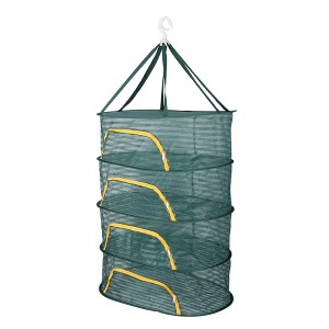 Unique Bargains Single Layer Drying Basket Emerald Green - 1 of 4