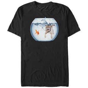 Men's Lost Gods Snorkel Cat andfish Bowl Adventure T-Shirt - 1 of 4