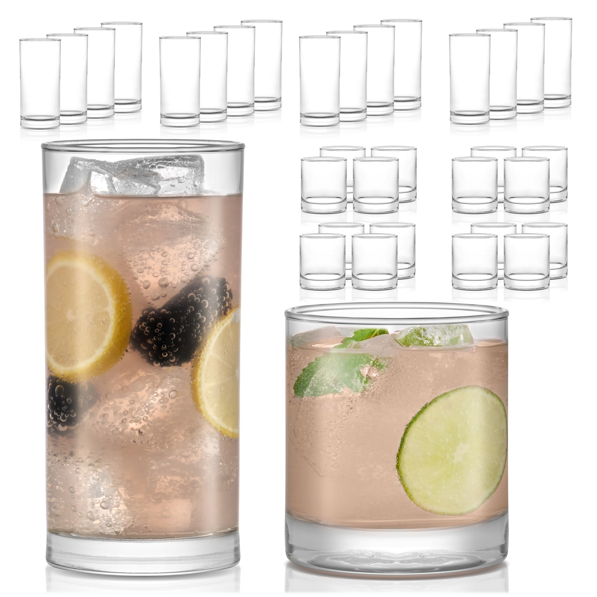 Libbey Province 24 Piece Tumbler and Rocks Glass Set