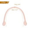 Unique Bargains Leather Handbag Replacement Purse Strap with Ear-Shaped End 2 Pcs - 2 of 4