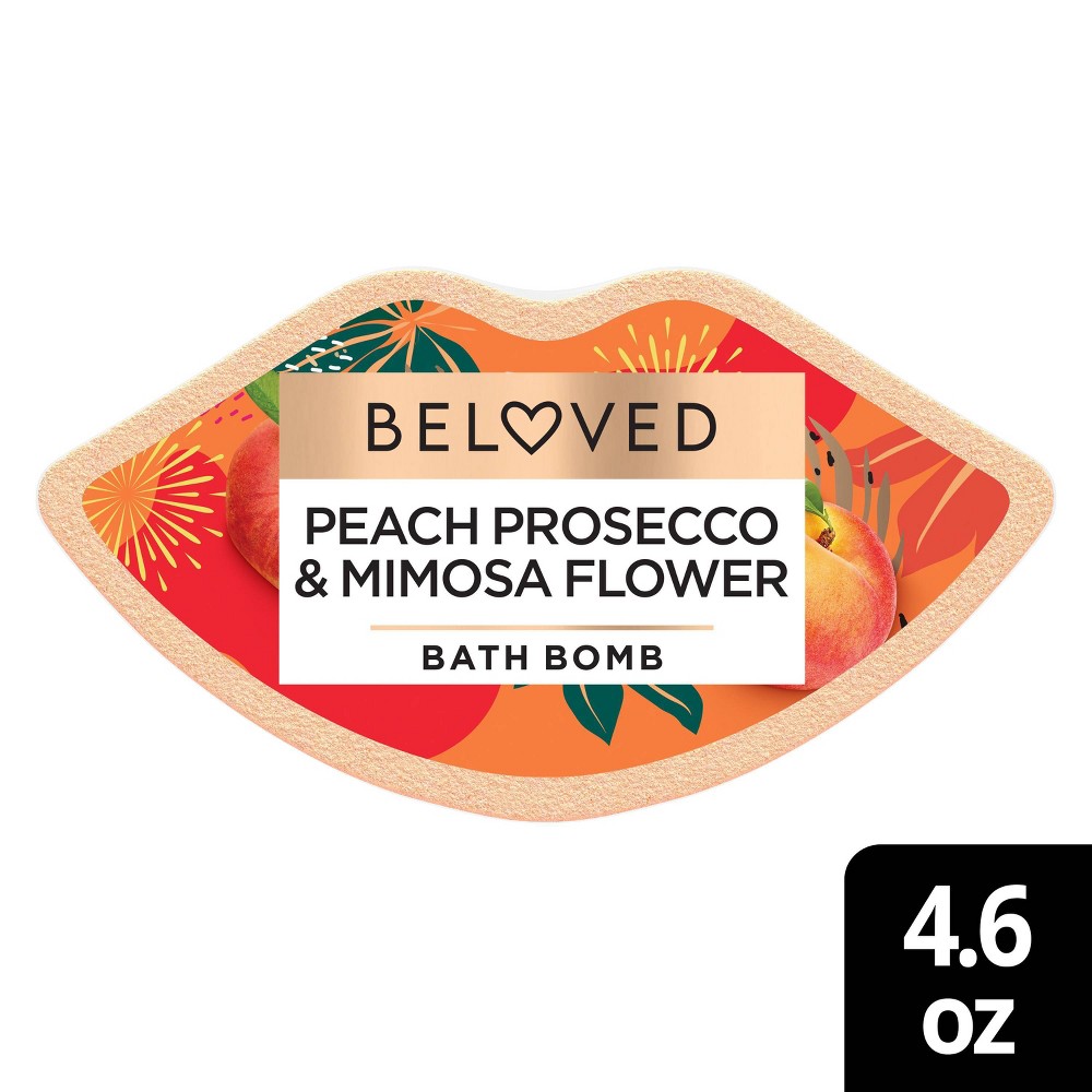 Photos - Shower Gel Beloved Bath Bomb - Peach Prosecco & Mimosa Flower - 4.6oz