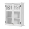 27"x29" Derby Wall Mounted Bath Storage Cabinet with Glass Doors White - Alaterre Furniture - 4 of 4