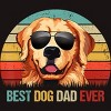 Men's Design By Humans Best Dog Dad Ever Golden Retriever By LuckyCharm99 T-Shirt - 2 of 2