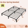 Bed Frame, Metal Platform, bearing 800 Lbs Capacity, Tool-Free Assembly with Reinforced Iron Slats & Legs - 2 of 4