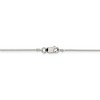 Black Bow Jewelry 0.8mm, Sterling Silver Solid Round Snake Chain Necklace - 4 of 4
