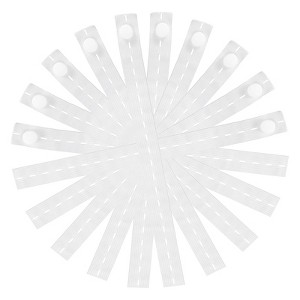 Unique Bargains Polyester Clothes Storage Elastic Band with Buttonhole for Drawer Blanket 20 Pcs - 1 of 3