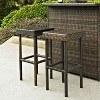 Palm Harbor 2pk Outdoor Wicker Bar Height Stools: Steel Frame, UV-Resistant - Crosley - 2 of 4
