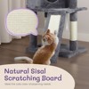 47 inch Cat Tree Cat Tower for Indoor Cats, Cat House with Padded Platform Bed, Toy Ball, Large Cozy Condo, Scratch Board and Sisal Scratching Posts - 4 of 4