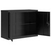 vidaXL File Cabinet Black 35.4"x15.7"x27.6" Steel - 4 of 4