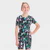 Girls' 2pc Short Sleeve Tight Fit Rib-Knit Pajama Set - Cat & Jack™ - 3 of 4