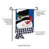 Evergreen Snowman and Friend Garden Applique Flag - 3 of 4