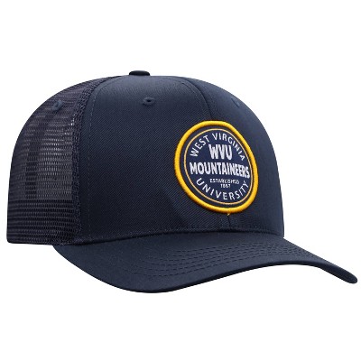 NCAA West Virginia Mountaineers Men's Black Twill with Hard Mesh Back Hat