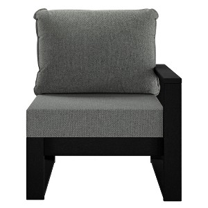 WestinTrends Montara Outdoor Patio HDPE Right Arm Facing Sectional Corner Chair with Patio Cushions - 1 of 4