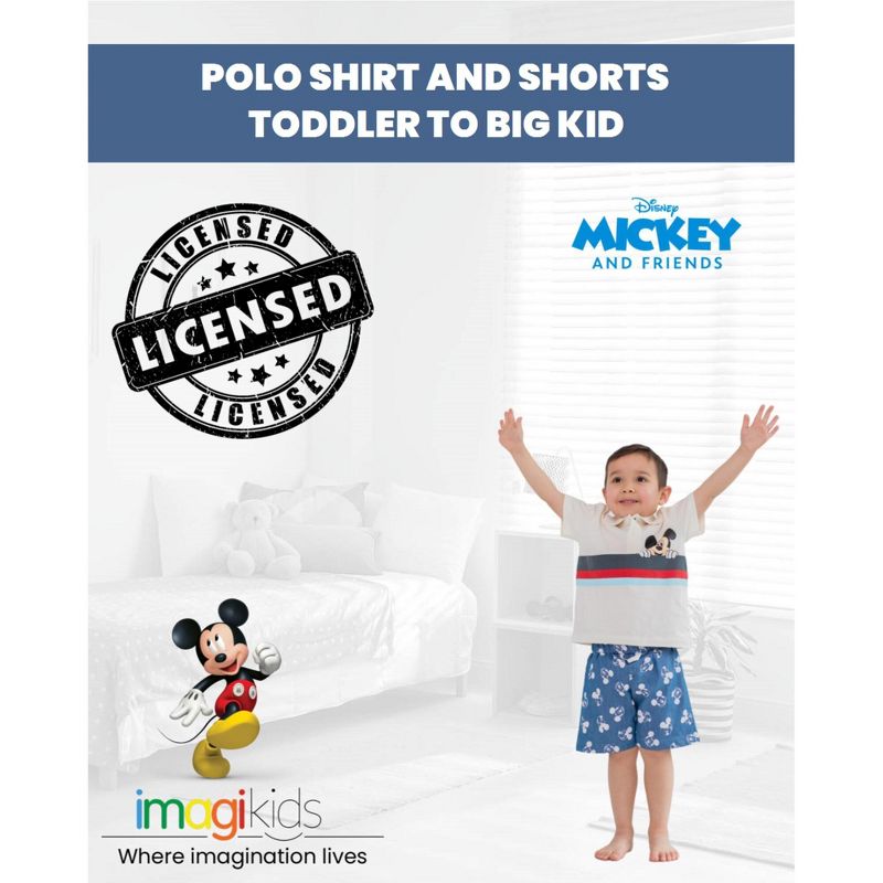 Disney Lion King Mickey Mouse Polo Shirt and Shorts Toddler, 4 of 9