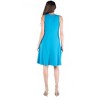 24seven Comfort Apparel Sleeveless A Line Fit and Flare Skater Dress - 3 of 4