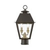 Livex Lighting Wentworth 2 - Light Post Light in  Bronze/Antique Brass - 3 of 4