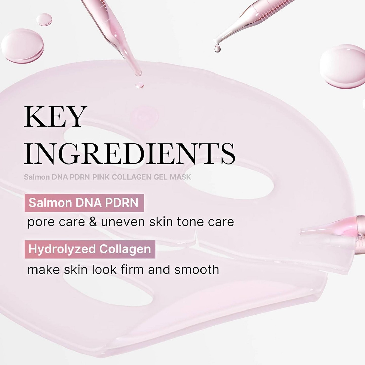 Гелевая маска для лица medicube Pdrn Pink Collagen, цвет: Розовый — фото 4
