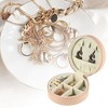 Unique Bargains Portable Round Jewelry Box for Travel 1 Pc - 2 of 4