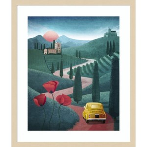 Amanti Art Tuscany by Emel Tunaboylu Wood Framed Wall Art Print - 1 of 4