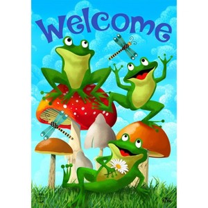 Briarwood Lane Summer Garden Flag 12x18 For Outdoor Happy Frogs For Summer Garden Flag Flags For Outside - 1 of 3