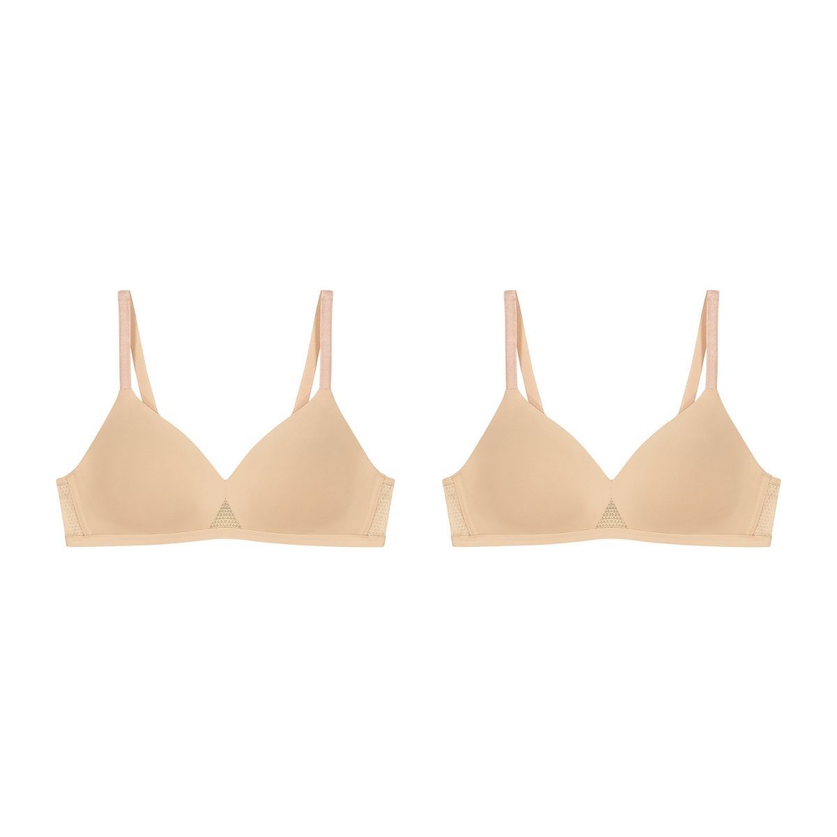 Hanes Oh So Light Women's T-Shirt Bra Pack, 2-Pack, Wireless Convertible Bra - thumbnail 3